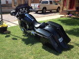 6″ Heritage Softail Out & Down Extended Saddlebags Speaker Lids Fender No Cutout