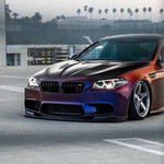 VACOMUL Carbon Fiber Front Bumper Lip Chin Spoiler Covers For BMW 5 Series F10 M5 Sedan 3D Style 2012-2016 FRP Protect Covers