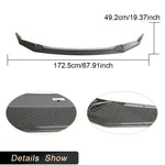 Car Front Bumber Lip Spoiler for BMW 5 Series F90 M5 Sedan 4-Door 2021 2022 Racing Front Lip Chin Apron Body Kit Carbon Fiber
