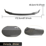 Car Front Bumber Lip Spoiler for BMW 5 Series F90 M5 Sedan 4-Door 2021 2022 Racing Front Lip Chin Apron Body Kit Carbon Fiber