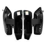 Motorcycle 4" Stretched Hard Saddlebag Bags For Harley Touring Road King Road Glide Street Glide 2014-2024