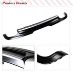 For Audi TT 8J MK2 2008 2009 2010 PU Matte Black Car Rear Bumper Lip Diffuser Spoiler Car Rear Bumper Racing Spoiler Body Kits
