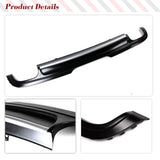 For Audi TT 8J MK2 2008 2009 2010 PU Matte Black Car Rear Bumper Lip Diffuser Spoiler Car Rear Bumper Racing Spoiler Body Kits