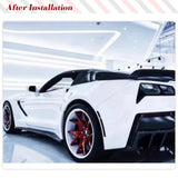 For Chevrolet Corvette C7 Corvette Z06 Z51 2014-2017 Carbon Fiber Side Bumper Extension Skirt Auto Racing Car Styling Body Kits