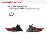 Dry Carbon Fiber Mirror Covers Caps for Tesla Model S Sedan 4 Door 2021-2023 2pcs/pair Car Rearview Mirror Caps Add on Style