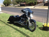 6″ Heritage Softail Out & Down Extended Saddlebags Speaker Lids Fender No Cutout