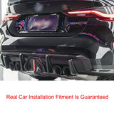 Dry Carbon Fiber Car Rear Bumper Diffuser Lip for BMW G82 G83 M4 2021 2022 Rear Bumper Diffuser Splitter Apron Flaps Valance Lip