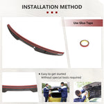 Car Rear Trunk Spoiler Wing Lip For Audi A3 S3 Sedan 4-Door 2014-2020 Carbon Fiber Rear Trunk Boot Lip Wing Spoiler Sticker