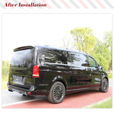 Dry Carbon Car Rear Middle Spoiler Wing For Mercedes-Benz V Class W447 V250 V220 2018 2019 Rear Trunk Boot Lip Window Spoiler