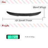 B9 Carbon Fiber Car Rear Trunk Spoiler Lip Wing Lid for Audi A4/ A4 Sline/ S4 Sedan 2017-2023 Rear Trunk Spoiler Boot Lip Wing