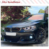 Carbon Fiber Front Bumper Lip for BMW 4 Series F32 F33 F36 M Sport M Tech2014-2019 Car Front  Chin Spoiler Splitter Protector
