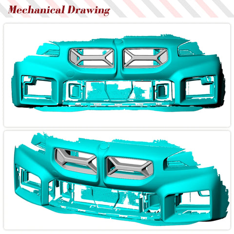 Dry Carbon Fiber Car Front Grille For BMW 2-Series G87 M2 2023+ Coupe 2-Door Front Bumper Grille Frame Car Body Kits