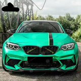 Real Carbon Fiber CS Style Bumper Front Lip Splitter Car Body Kit For BMW M2C F87
