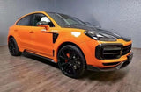 Top Ranking MSY Body Kit For Porsche Cayenne Coupe Turbo Carbon Fiber MSY Body Kit Front Lip Wheel Eyebrow Spoiler