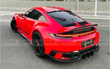 For Porsche 911 992 2019 2020 2021 2022 2023 Real Carbon Fiber Wing Lip Tail Top Roof Trunk Spoiler Cover Body Kit