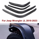 For Jeep Wrangler JL 2018+ 2021 2022 2023 Car Front Rear Mudguard Low Fender Splash Protector Protective Guards Flares Mudflaps
