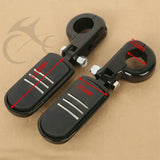 32mm Universal Highway Foot Pegs & Mount For Yamaha Kawasaki Suzuki Honda Harley