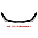 Front Bumper Splitter Lip Diffuser Tuning Plastic Spoiler Accessories Body Kit Front Shovel For Seat Leon 3 MK3 MK3.5 2012-2019