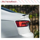 Carbon Fiber Car Rear Trunk Racing Spoiler Boot Lip Wing for Audi A5 S5 RS5 B9 Coupe 2 Door Not for Convertible 2017-2023
