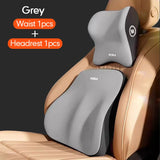 Car Headrest Lumbar Support Lumbar Cushion Memory Foam Cushion Backrest Lumbar Pillow Car Comfortable Neck Pillow Car Accsesorie