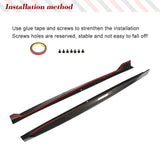 Carbon Fiber Car Side Skirts Extension Lips for BMW G05 X5 M Sport 2019-2022 Car Side Skirts Extension Lips Body Kits Blades