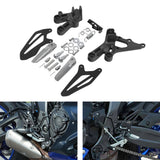 Motorcycle Front Driver Footpegs Footrest Pedals Bracket Set For Yamaha YZF R7 2022-2024