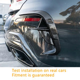 Car Rear Bumper Canards for BMW 8 Series G14 G15 G16 M Sport 2018 - 2021 M850i 4PCS Dry Carbon Fiber Rear Bumper Fins Splitters