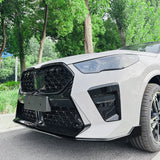 Front Bumper Lip Spoiler Splitter Diffuser Chin Retrofit Body Guard Kits Tuning For BMW X2 U10 M Sport 2023+ Gloss Black ABS