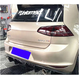 For Volkswagen Golf 7 VII MK7 GTI 2014-2017 car rear lip diffuser