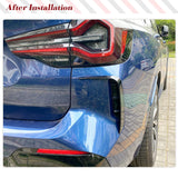 For BMW X3 G01 X3 20d 25i 20i 30i 30d M40i M40d 2021-2023 Rear Bumper Canards ABS Black Air Intake Trim Diffuser Car Body Kits
