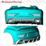 Dry Carbon Car Rear Bumper Diffuser Lip Spoiler for Audi R8 V10 GT Performance Coupe 2023 Facelift New R8 Carbon Diffuser