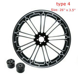 Motorcycle 18" 21" 23" 26" inch Front Wheel Rim Dual Disc with Hub For Harley Touring Road King Electra Street Glide 2008-2022