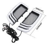 Motorcycle Fairing Lower Grills LED Turn Signal Light blinker For Harley Touring Road King Electra Glide FLHTK CVO Limited 14-23