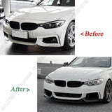 4Pcs MP Style For BMW 4 Series F32 F33 F36 420i 425i 430i 440i M Sport 2014-2020 Car Front Bumper Lip Spoiler Guard Cover Trim