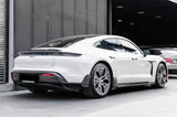 Carbon fiber front lip rear diffuser spoiler side skirt body kit for Porsche Taycan upgraded TH style body kit