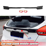 Carbon Pattern Spoiler Wing For Ford Focus MK3 Hatchback ST Line Rear Extension Cover Tuning Middle Lip 2016  Focus Accessories