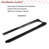 Carbon Fiber Car Side Skits Extension Lip Blades For Maserati Ghibli Sedan 2014-2019 Car Side Skirt Extension Spoiler Protection