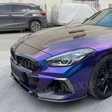 Carbon Fiber Front Bumper Lip With Splitters for BMW Z4 G29 M Sport 2019 2020 2021 Front Bumper Splitters Lip Chin Spoiler