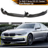 Carbon Fiber Front Bumper Lip Spoiler for BMW 5 Series G30 G31 Standard Bumper 2018 - 2020 Front Bumper Lip Spoiler