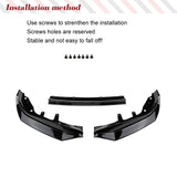For BMW 4 Series G22 G23 425i 430i 2021-2024 Car Front Bumper Racing Lip Spoiler ABS Front Gurad Body Kits Tuning Accessories