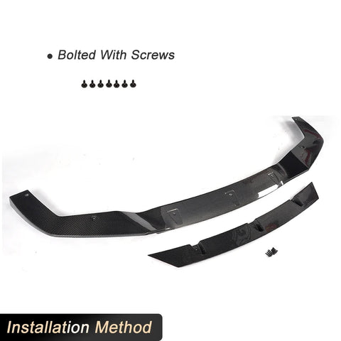 Carbon Fiber Front Bumper Lip Spoiler for BMW F87 M2 Coupe 2-Door 2016 2017 Car Racing Front Lip Chin Apron Protector Body Kits