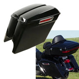 Motorcycle 5" Extended Stretched Hard Saddlebags Saddle bag For Harley Touring Street Electra Glide Road King 2014-2024 2020 19