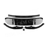 For Audi Q8 Sport 2019-2023 R Style Front Bumper Lip Chin Spoiler Car Body Kits Accessories Bumper Decoration