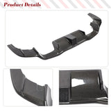 Car Rear Bumper Carbon Fiber Diffuser Lip For BMW F87 M2 M2C Competition 2015 - 2020 Car Rear Bumper Diffuser With LED Light
