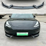 Tesla Model Y Front Bumper Lip 2023 Spoiler Deflector Chin Guard Trim Cover Modified Body Kit Diffuser For Model 3 Y 2017-2023