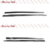 Carbon Fiber Car Side Skirts for Ford Mustang Dark Horse 2023 2024 Bumper Side Skirt Extension Lip Spoiler Body Kits Guards