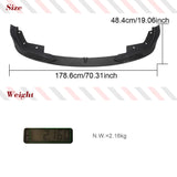 Carbon Fiber Front Bumper Lip Spoiler for BMW 3 Series G20 M340i 330i Bumper 2018 - 2022 Front Bumper Lip Spoiler