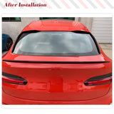 ABS Carbon Look / Gloss Black Rear Window Side Spoiler Wing for BMW X4 G02 2019 2020 Car Rear Side Spoiler Lip Wing Trim Cover