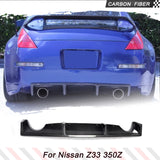 Carbon Fiber Car Rear Bumper Lip Diffuser for Nissan Z33 350Z Fairlady 2003-2006 Car Rear Racing Spoiler Body Kit Bumper Protect