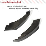 Carbon Fiber/FRP Car Front Bumper Lip Spoiler Splitters for BMW 4 Series F32 F33 F36 M Sport 2013-2017 Car Front Racing Body Kit